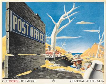 JOHN VICKERY (1906-1983). OUTPOSTS OF EMPIRE. Two posters. 1937 & 1938. Each 20x25 inches, 50x63 cm.